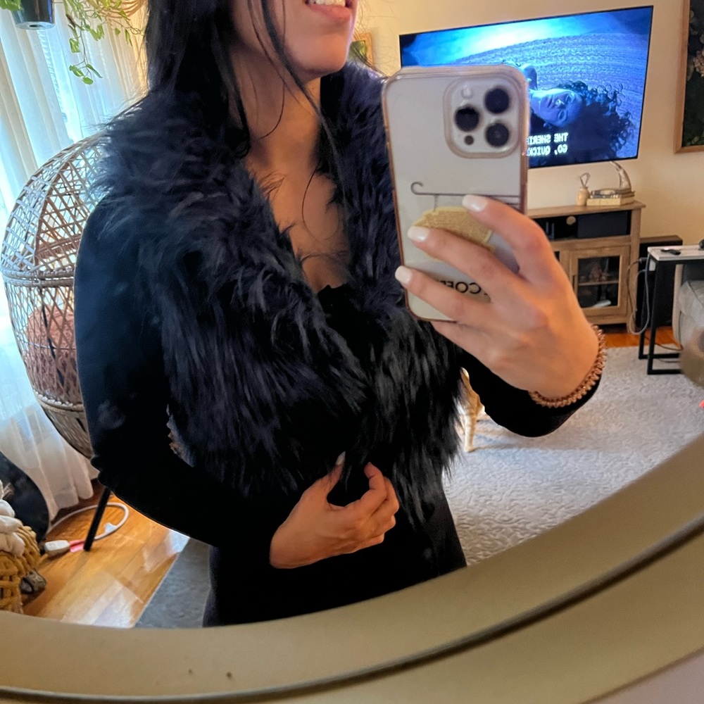Fluffy vest